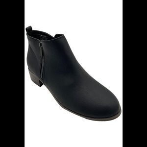 Masseys Women's Mika Block Heel Ankle Boot Black - Medium